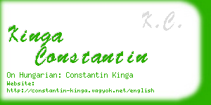 kinga constantin business card